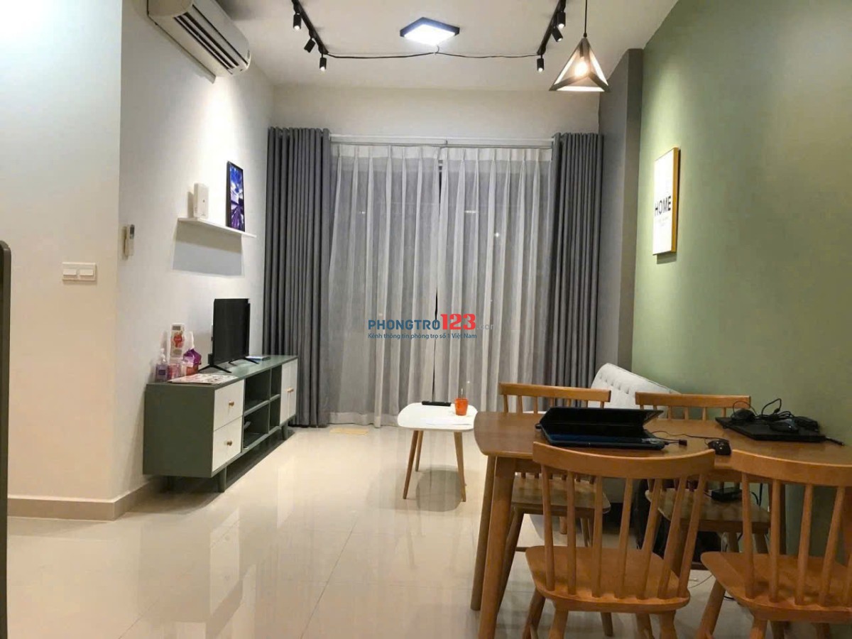 Chung cư RuBy Garden, P15, Tân Bình: 2p ngủ, nhà mới, NTCB, Giá 9tr/th