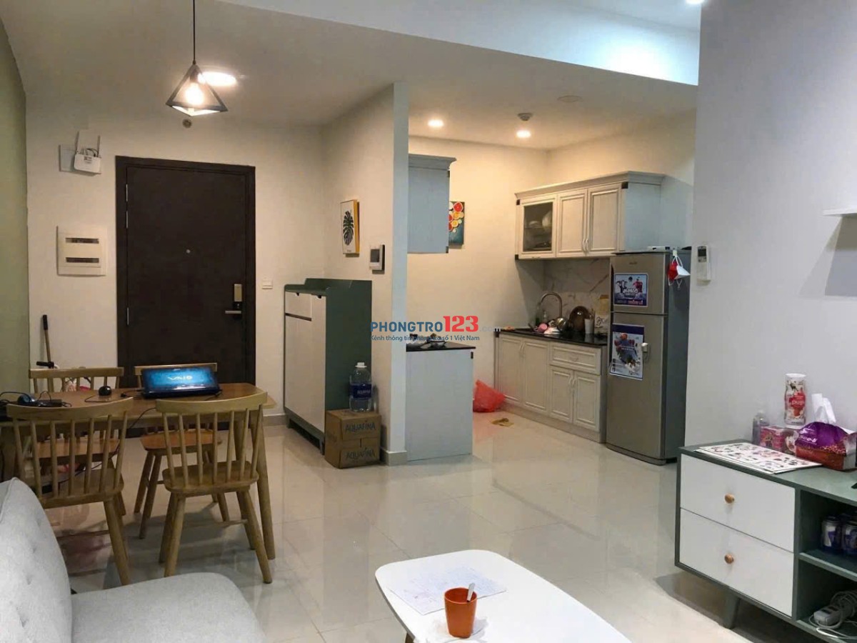 Chung cư RuBy Garden, P15, Tân Bình: 2p ngủ, nhà mới, NTCB, Giá 9tr/th