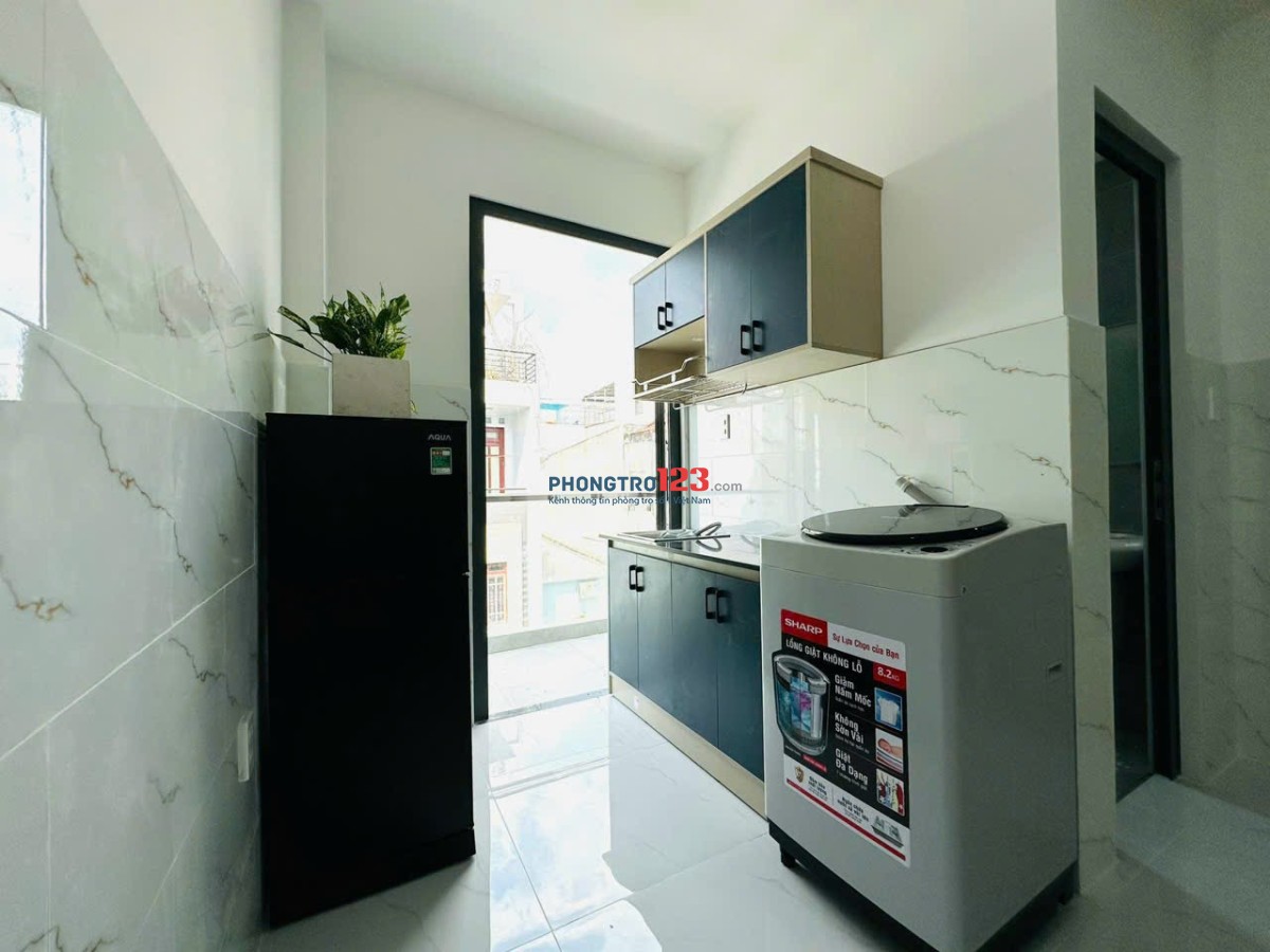 Cho Thuê Phòng Bancong, Máy giặt riêng gần Ngã Tư Hàng Xanh, Bình Thạnh giáp Q1, Q2