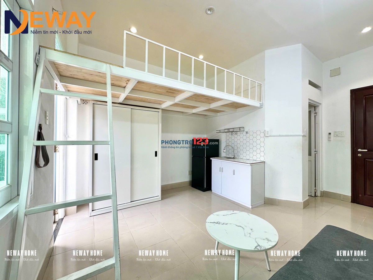  Phòng cho thuê có gác + ban công – Trường Chinh, P.14, Tân Bình Gần Đại học Văn Hiến , Etown