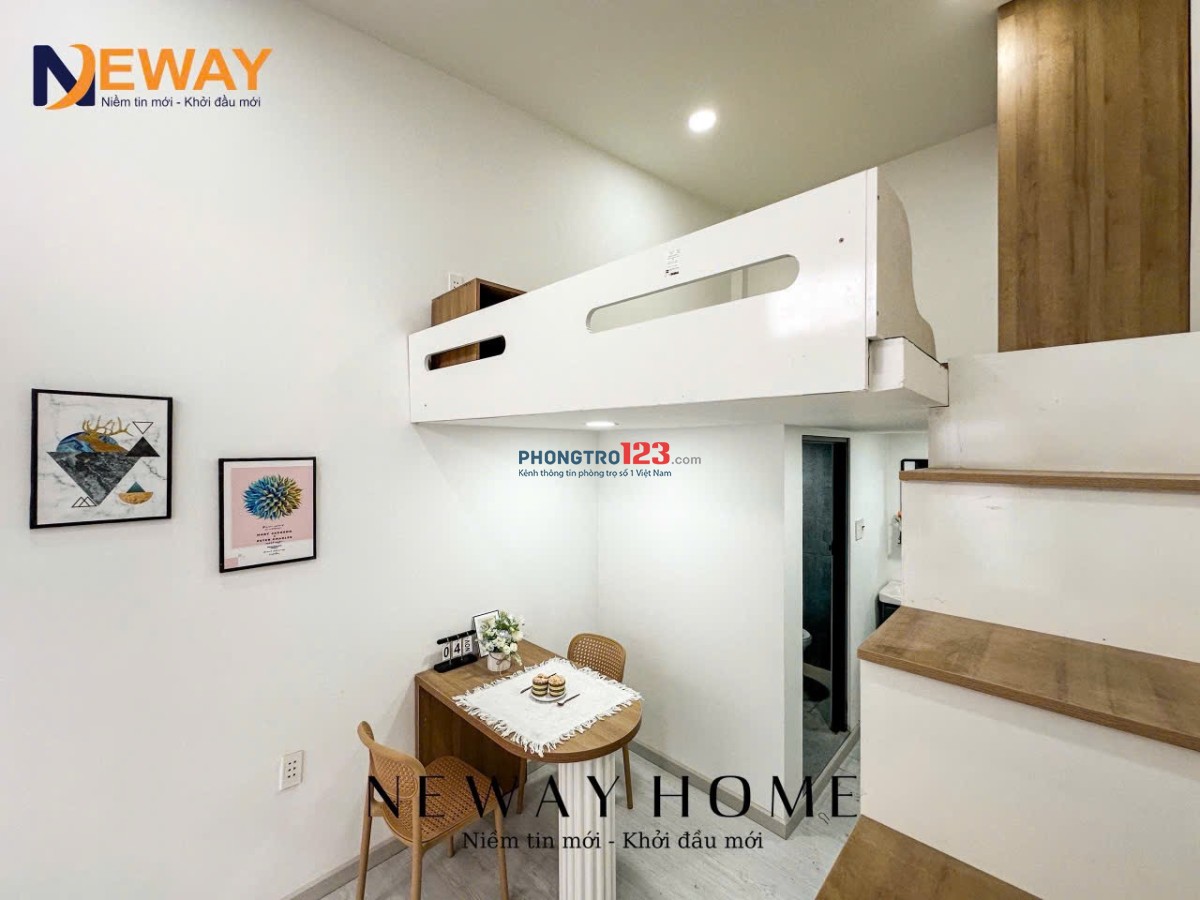 Cho thuê phòng trọ có gác vừa hoàn thiện đầy đủ nội thất 35m2