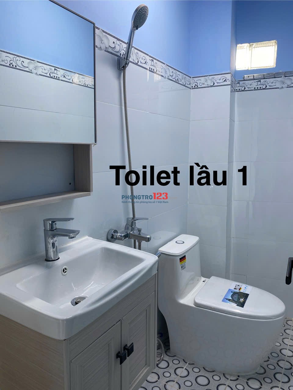 Cho thuê nhà nguyên căn mới xây 1 trệt 1 lầu, có sẵn nội thất cơ bản, khu vực an ninh tốt.