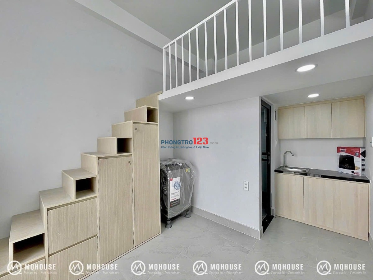 Khai Trương Hệ Thống Căn Hộ Có Gác, Duplex Ban Công Máy Giặt Riêng Khu ETown, Tân Bình