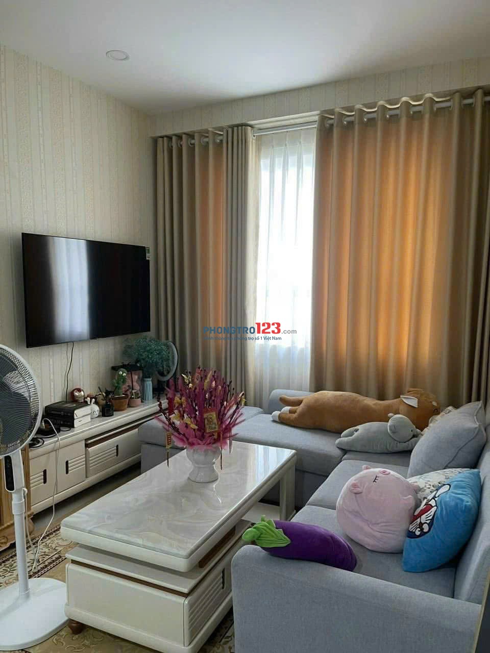 C/c Topaz Garden, Trịnh Đình Thảo, TP, 70m2, 2PN, 2WC, NTCB, 9tr/th.