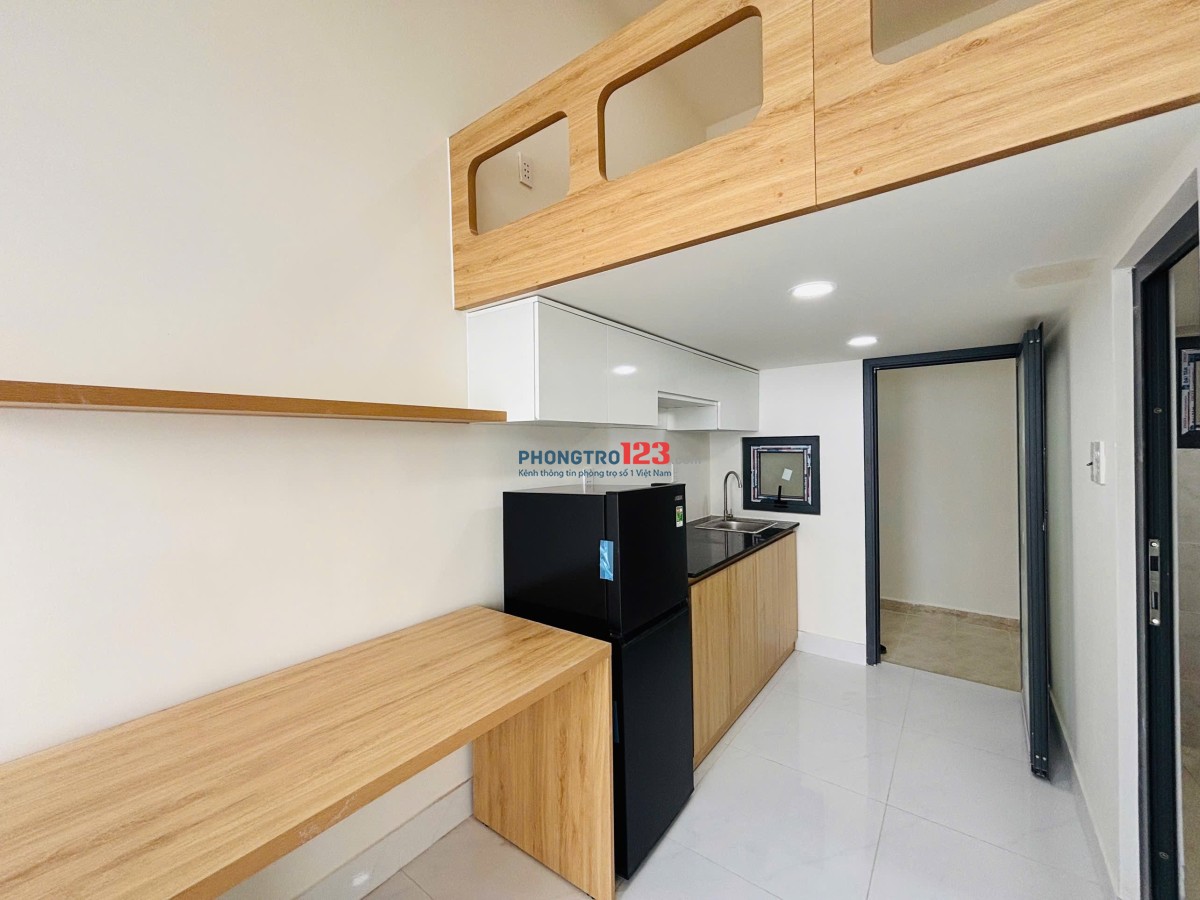Cho thuê phòng trọ có gác - duplex mới tinh 30m2 siu thoáng