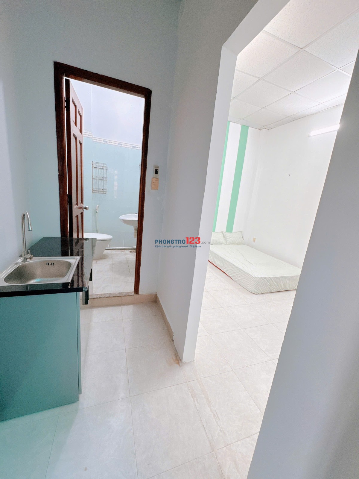 CĂN 1 PHÒNG NGỦ (Tách bếp) - P04: 3tr8. hẻm 115/28 Phạm Hữu Lầu , Q7