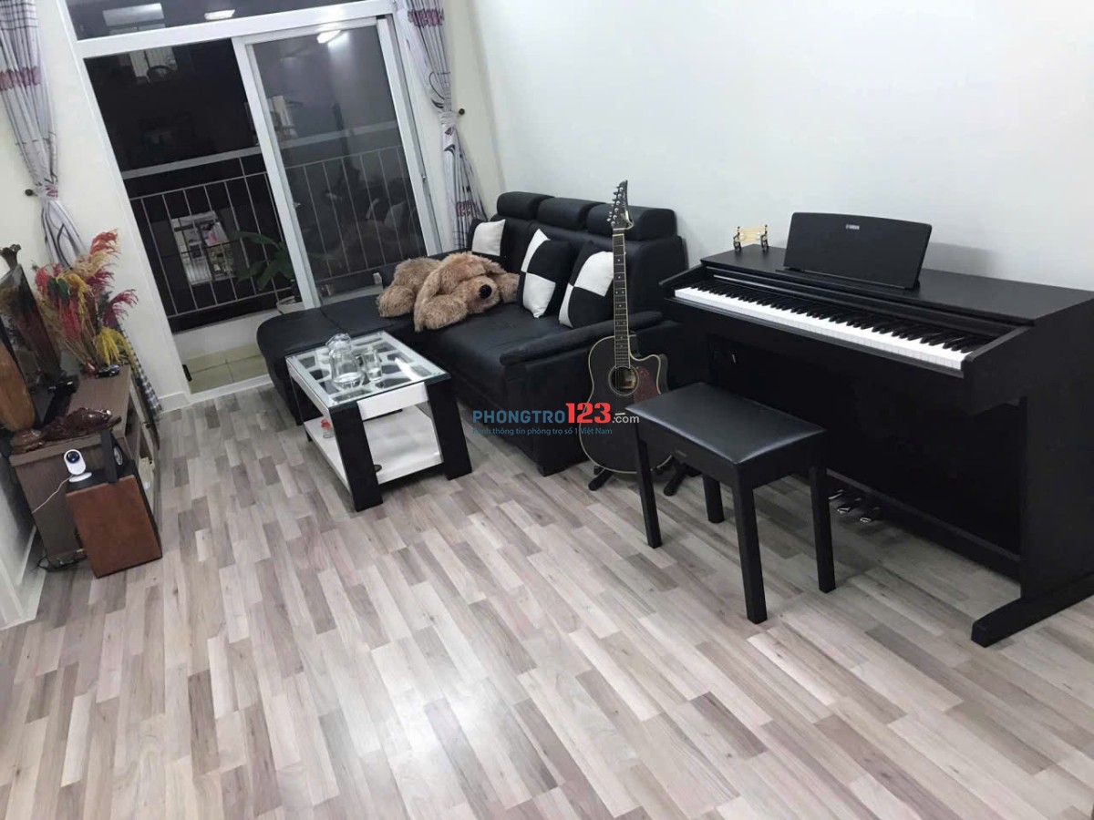 Chung cư Tecco, Phan Văn Hớn, Q12: 65m2, 2p ngủ, 2wc, ban công, 6tr5