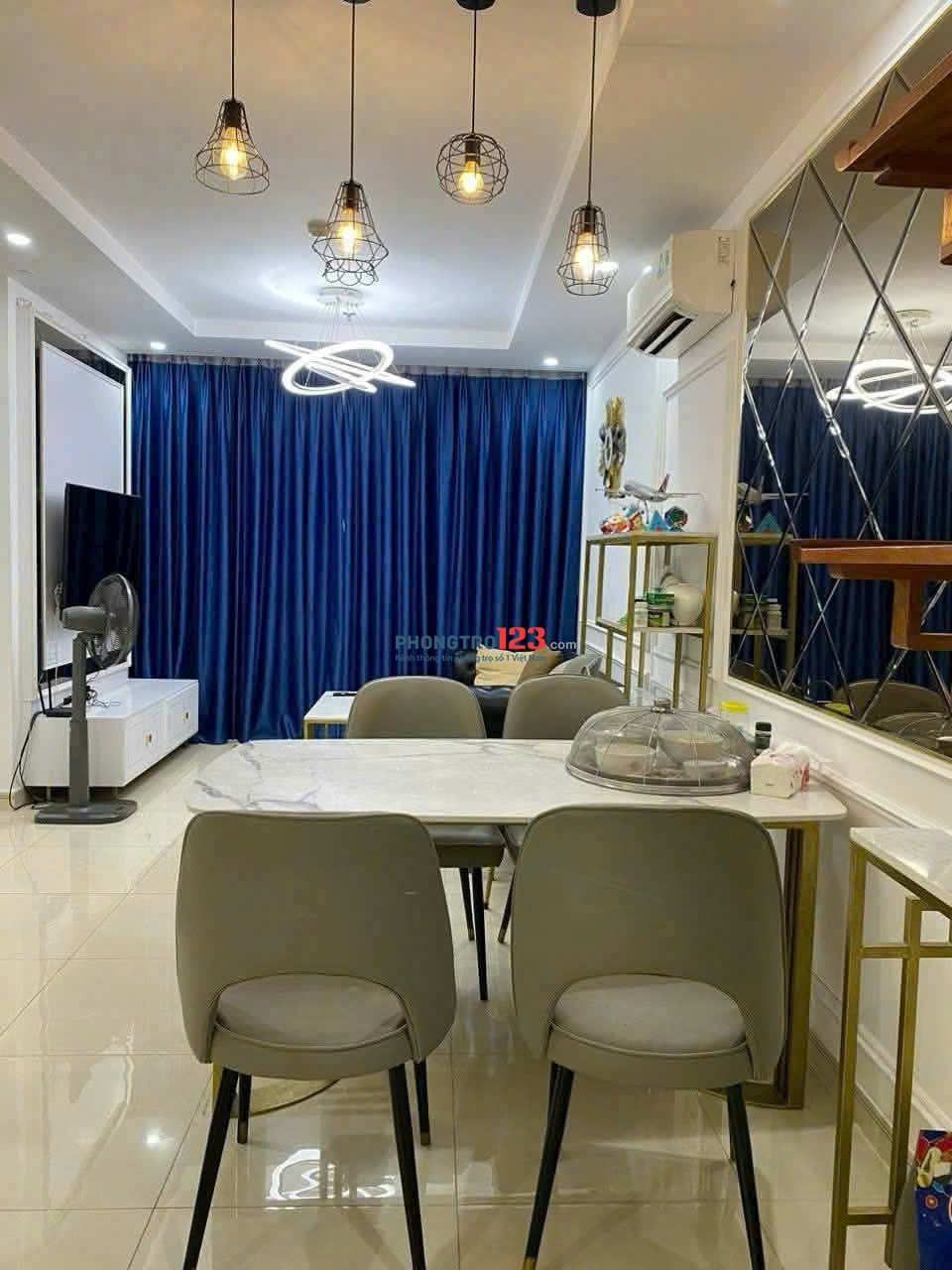 Chung cư Topaz Garden, Trịnh ĐÌnh Thảo, TP: 2p ngủ, nhà mới, 75m2, NT, 9tr