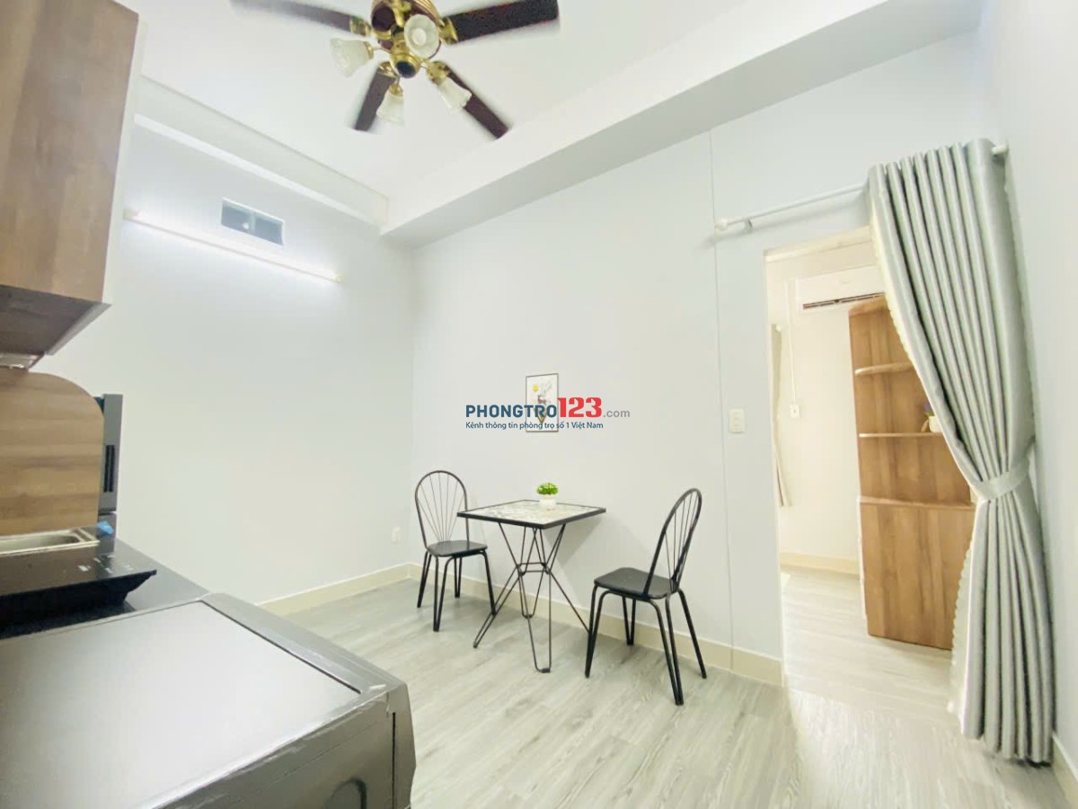 Căn hộ 1PN Tân Định Quận 1 Full NT máy giặt riêng Tự do