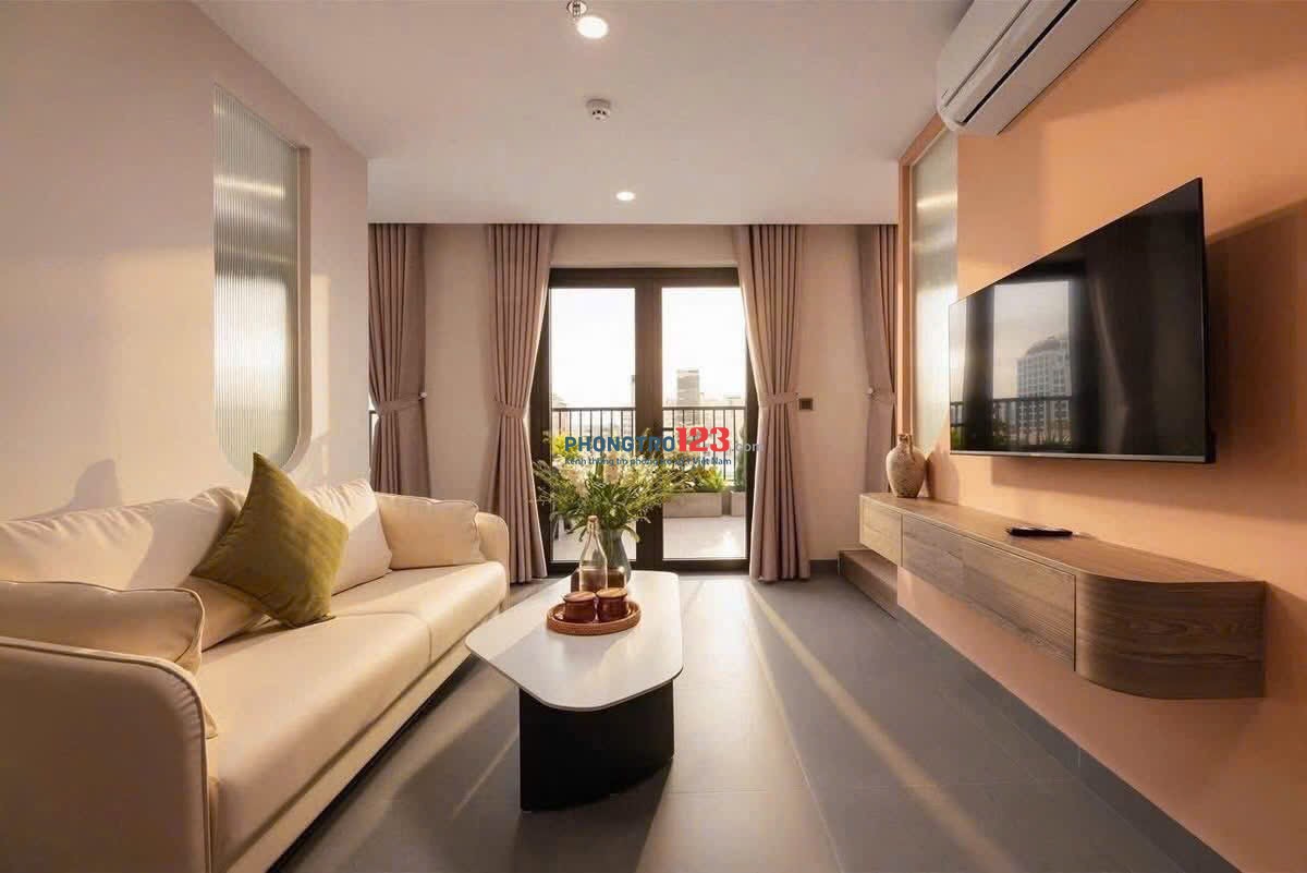 Cho thuê căn hộ 1 phòng ngủ full nội thất, máy giặt riêng Trần Hưng Đạo, Quận 1