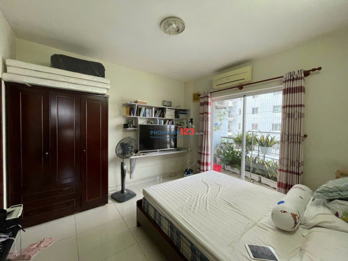 C/c Screc, Trường Sa, P12, Q3, 97m2, 3PN, 2WC, Nội thất, 15tr/th.