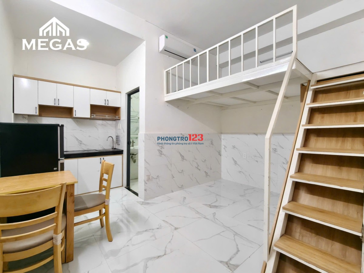 PHÒNG GÁC 28M2 CÁCH TDTU, RMIT... CHỈ 3KM - CỬA SỔ MÁT RƯỜI RƯỢI - FULL NỘI THẤT - DÁ CHỈ TỪ 3TR9