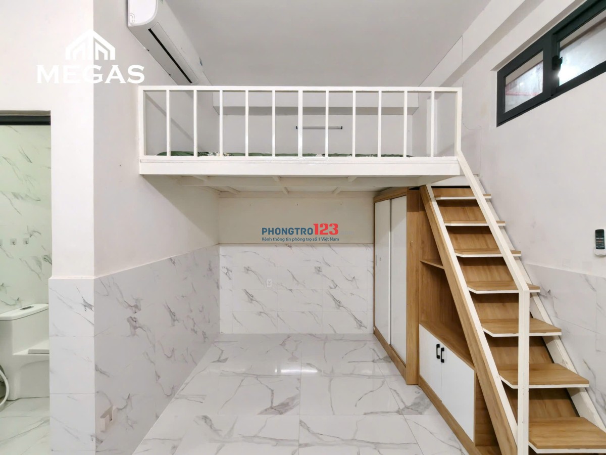 PHÒNG GÁC 28M2 CÁCH TDTU, RMIT... CHỈ 3KM - CỬA SỔ MÁT RƯỜI RƯỢI - FULL NỘI THẤT - DÁ CHỈ TỪ 3TR9