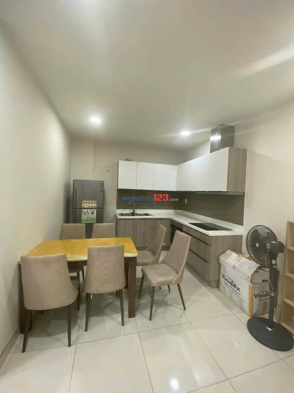 Chung cư Ruby Garden, P.15, Tân Bình: 55m2, NT đầy đủ, 1PN, 7tr/tháng