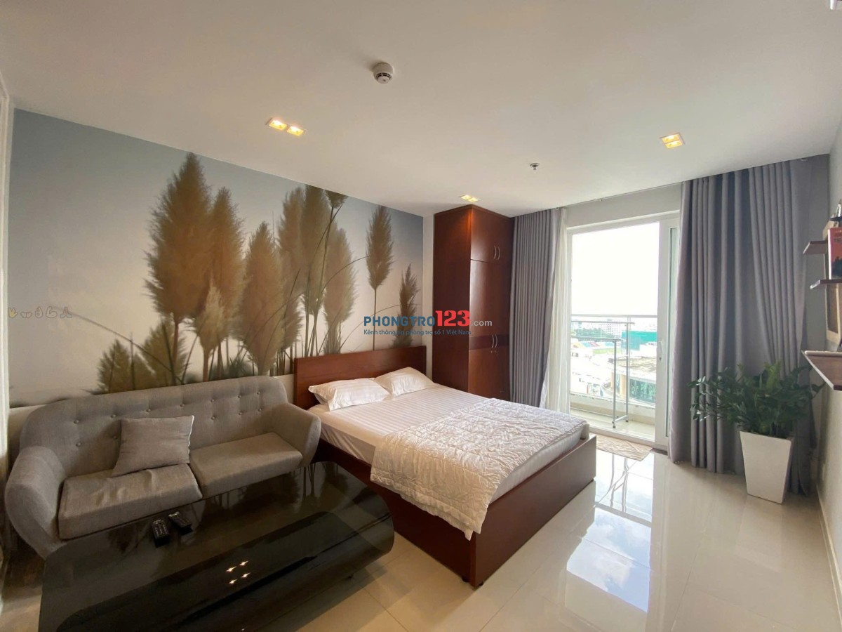 C/c Sky Center, Phổ Quang, P2, TB: 47m2, Officetel, Nội thất mới, 11tr/th.