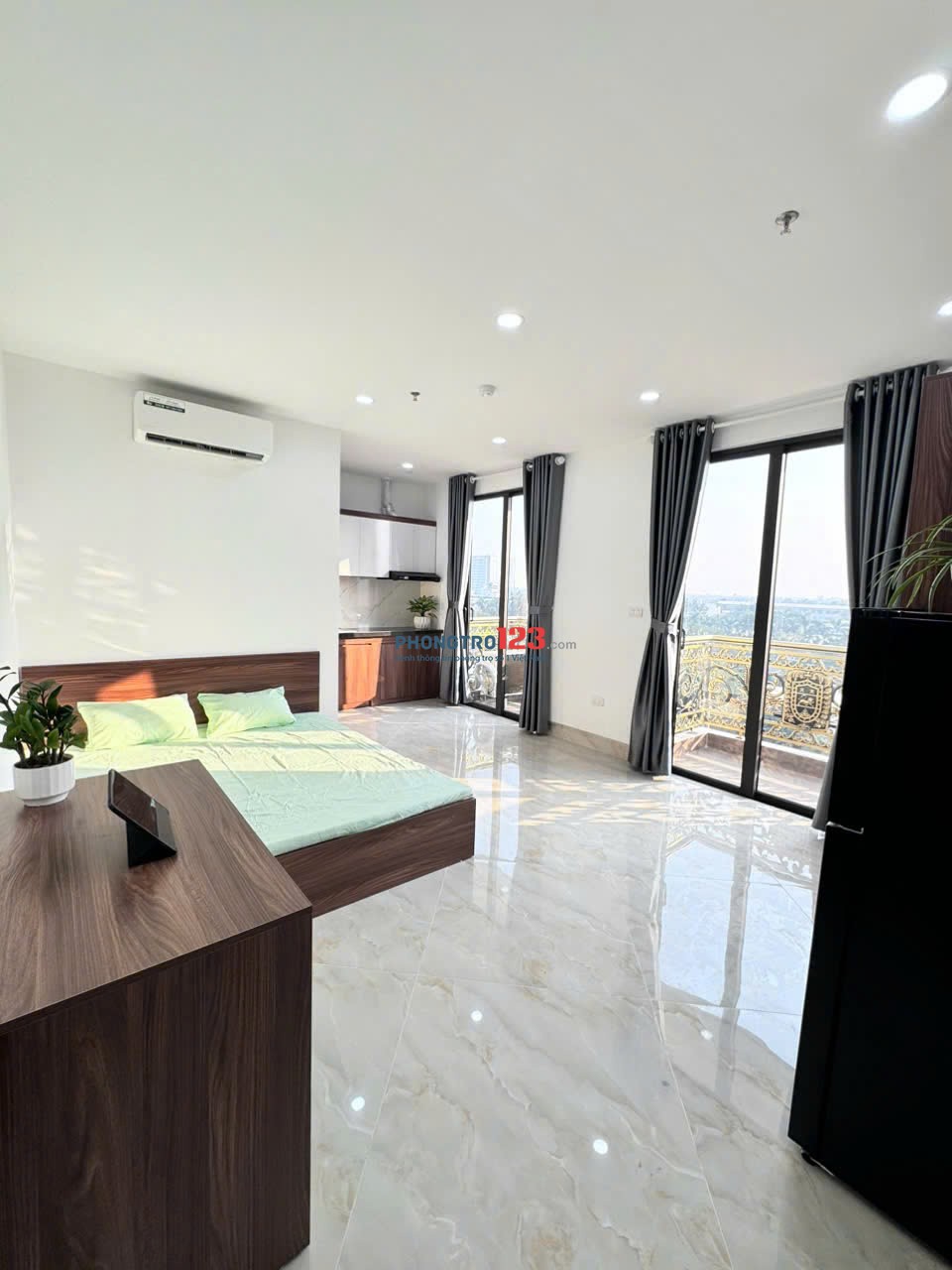 CHO THUÊ CCMN/STUDIO ĐẦY ĐỦ NỘI THẤT, MẶT ĐƯỜNG LĨNH NAM (HN)