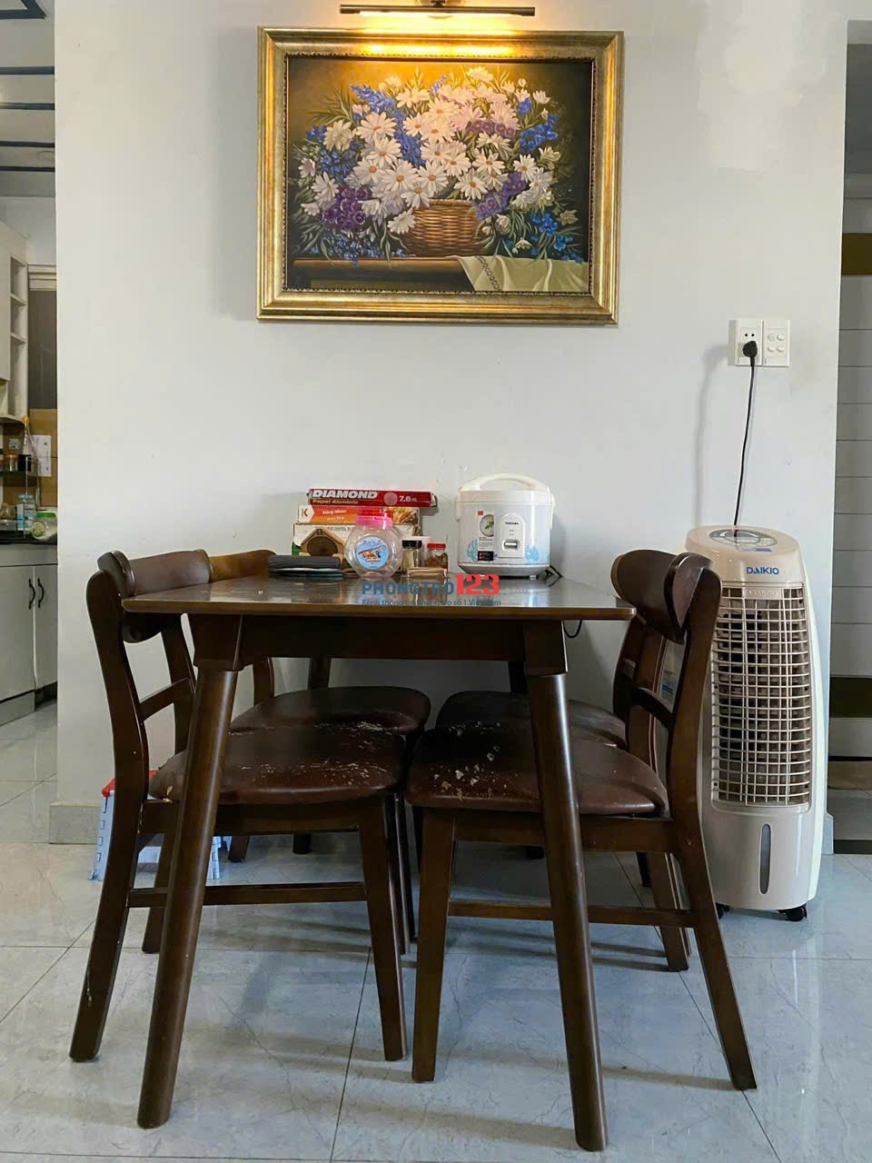 Chung cư Coopmart Trường Sa, Q3: 98m2, 3p ngủ, NTCB, 15tr/tháng