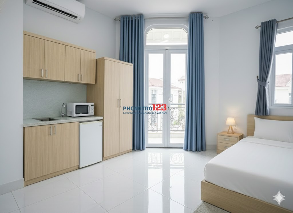 Chính chủ cho thuê phòng trong biệt thự full nội thất, ban công giá ở Tô Ngọc Vân Q12 kế Thống Nhất