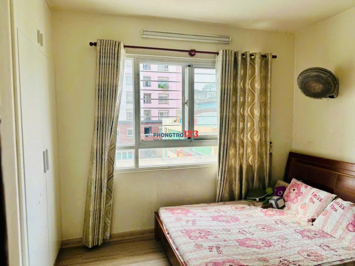 Chung cư Vĩnh Viễn, Quận 10: 75m2, 2p ngủ, nội thất, 9tr/tháng