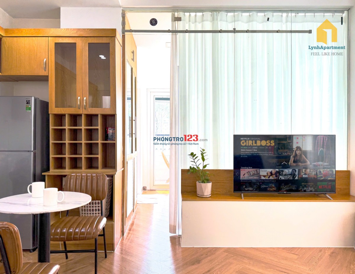 Cho thuê căn hộ 1PN ban công, tách bếp – Phạm Viết Chánh, Q1, gần ĐH KHTN, ĐH Sài Gòn