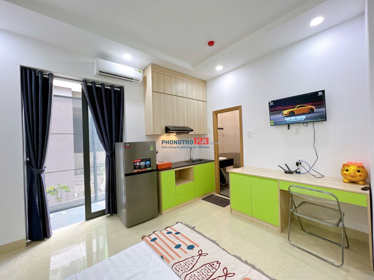 Cho thuê ch mini full nội thất ban công thoáng, vị trí đắt địa Phan Đăng Lưu gần chợ Bà Chiểu