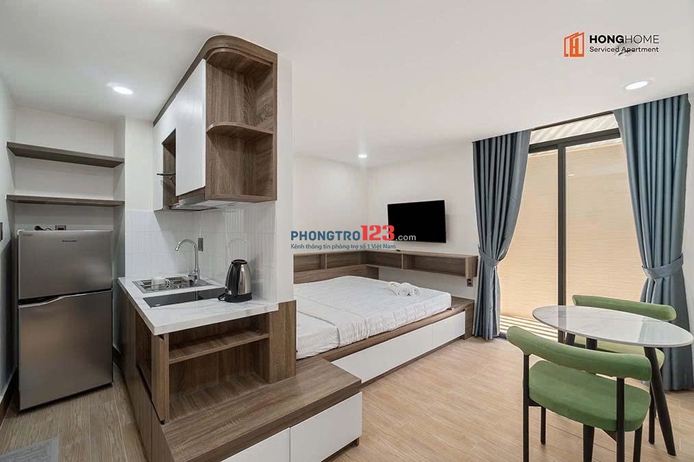 Cho thuê CH mini Full nội thất - ban công to gần chợ Bà Chiểu giáp Q1