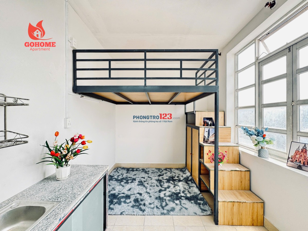 CHO THUÊ PHÒNG MỚI XÂY - SẴN NỘI THẤT NGAY ĐH NTT - ĐH VĂN HIẾN - CVPM QUANG TRUNG