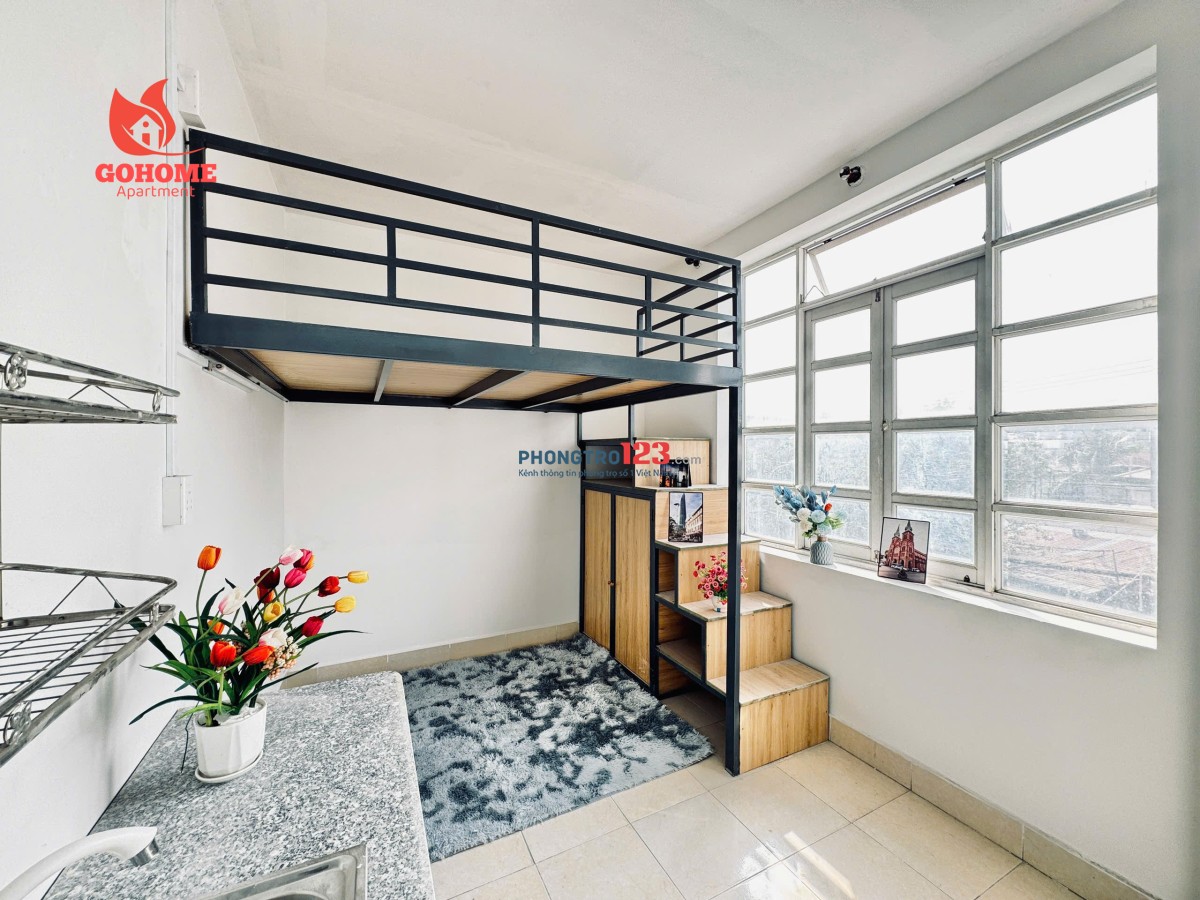 CHO THUÊ PHÒNG MỚI XÂY - SẴN NỘI THẤT NGAY ĐH NTT - ĐH VĂN HIẾN - CVPM QUANG TRUNG