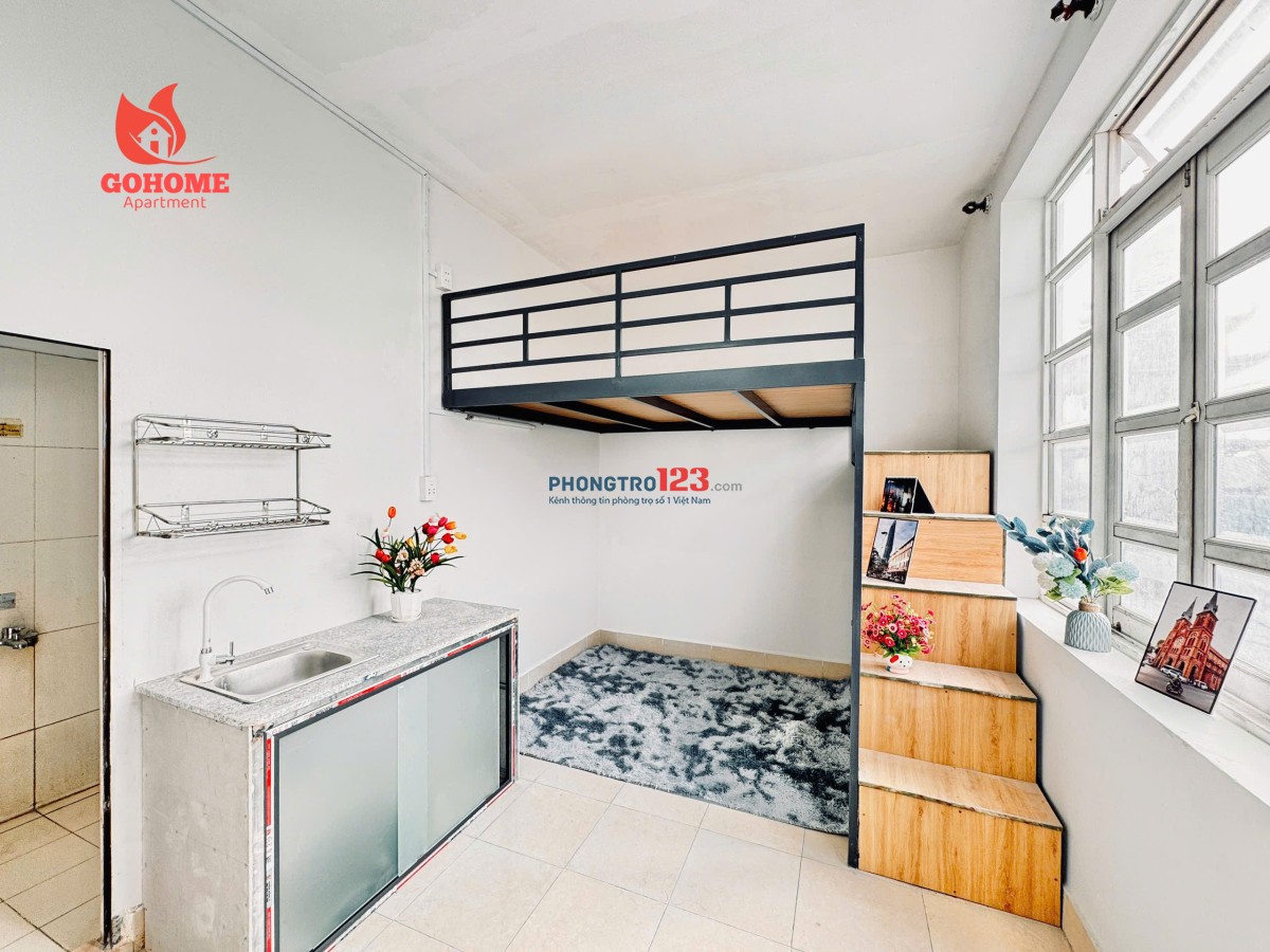 CHO THUÊ PHÒNG MỚI XÂY - SẴN NỘI THẤT NGAY ĐH NTT - ĐH VĂN HIẾN - CVPM QUANG TRUNG