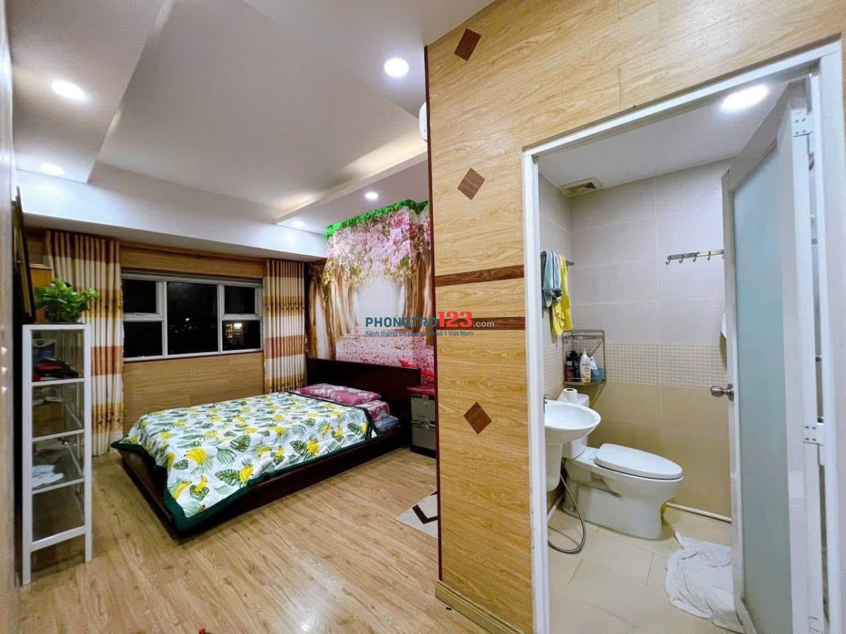 Chung cư Screc, 15tr/th, 3PN, 2WC, Nội thất cơ bản, Trường Sa, Q3.