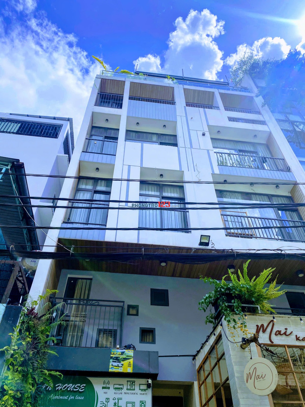 Cho thuê phòng full nội thất 184 nguyễn xí, giá 5.8tr/1 tháng, an ninh, yên tĩnh