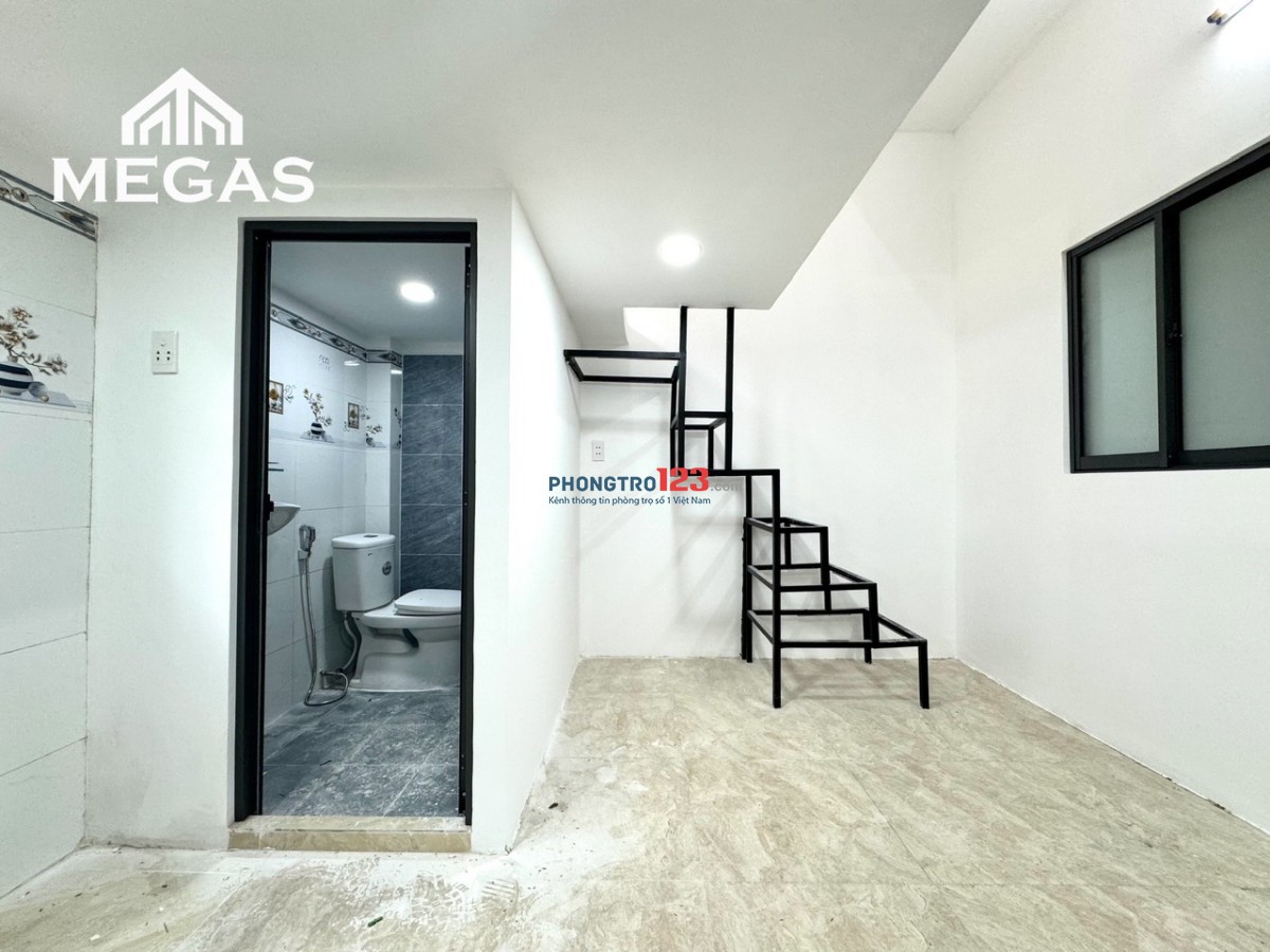 Dãy trệt mới xây 100% full nt gác cao 2m ngay Tô Ký - chân cầu Quang Trung