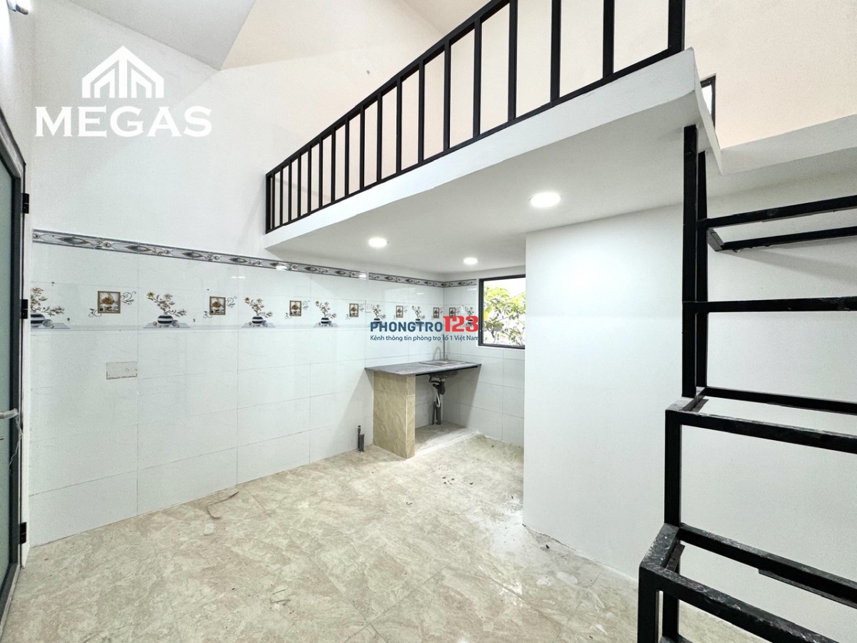 Dãy trệt mới xây 100% full nt gác cao 2m ngay Tô Ký - chân cầu Quang Trung