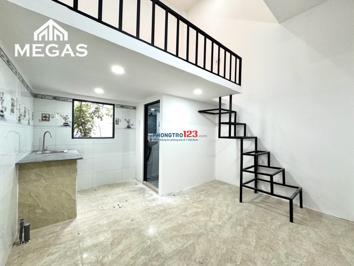 Dãy trệt mới xây 100% full nt gác cao 2m ngay Tô Ký - chân cầu Quang Trung