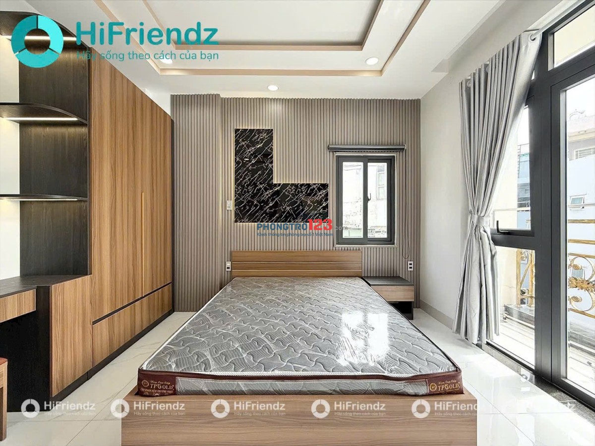 CHO THUÊ CHDV FULL NỘI THẤT BAN CÔNG THOÁNG GẦN CHỢ BÀ CHIỂU GIÁP QUẬN 1