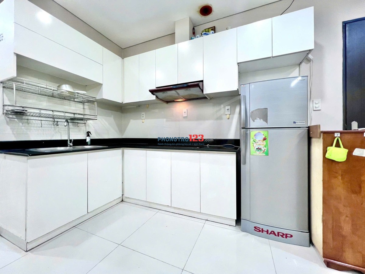 C/c Screc, Coopmart Trường Sa, Q3, 100m2, 3PN, 2WC, Nội thất, 15tr/th.