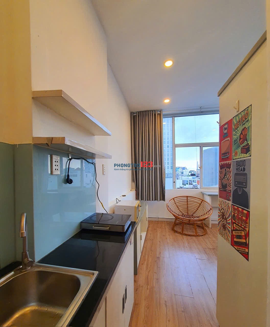 Cho thuê Căn hộ dịch vụ, full nội thất, gần CMT8, Quận 3