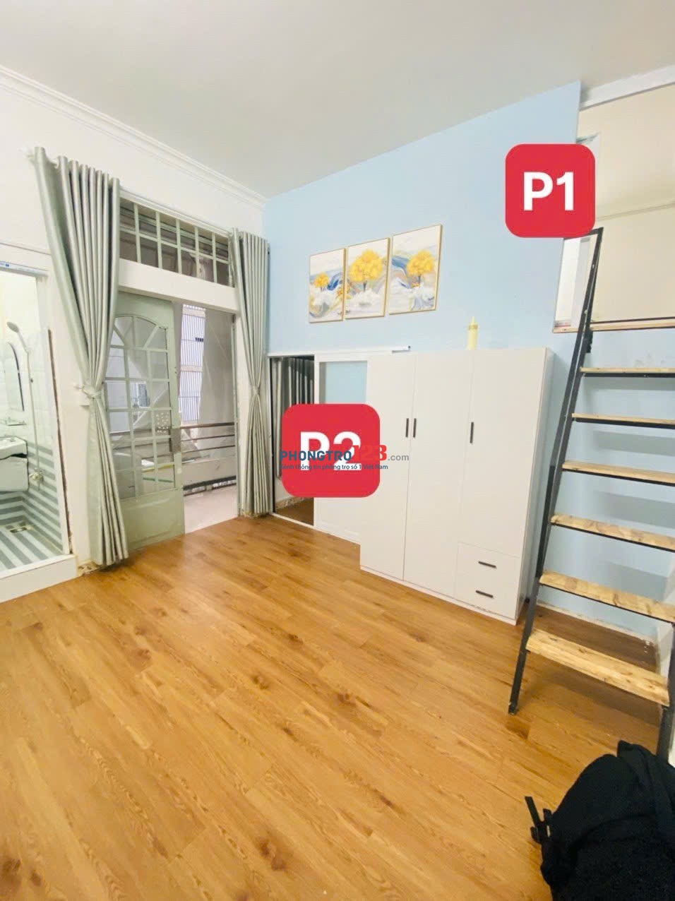 Cho Thuê Phòng Trọ Duplex 2 không gian ngủ - Tách Bếp - Ban Công - Máy Giặt Riêng - Gần Thanh Đa