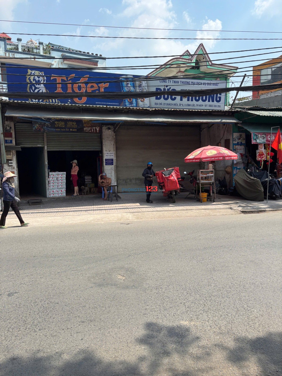 Cho Thuê MBKD 140m2 Mặt Tiền Đường Quách Điêu Xã Vĩnh Lộc