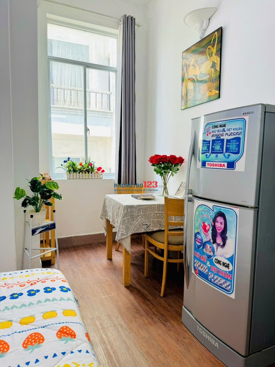 Cho Thuê Phòng Xinh Cửa sổ thoáng, Máy giặt riêng, Bồn tắm ngay Ngô Tất Tố, Bình Thạnh gần Q1,Q2