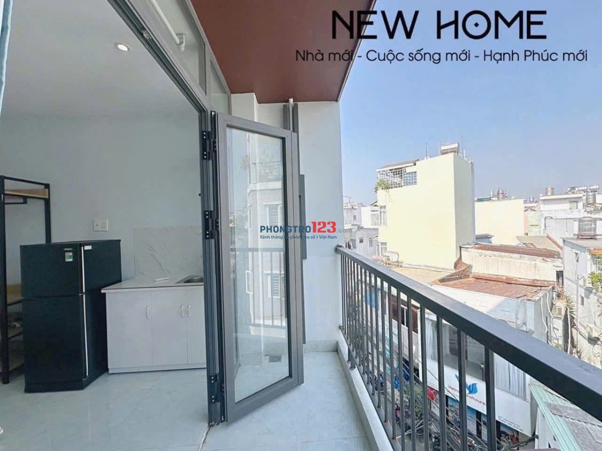 Cho Thuê Phòng Ban Công Phú Nhuận ngay Nguyễn Văn Trỗi gần cầu Công Lý, giáp Q1,Q3