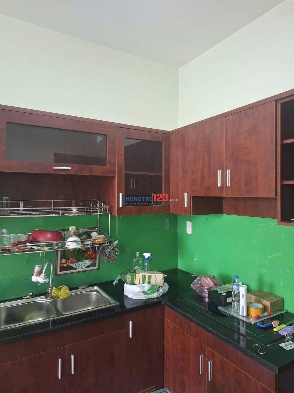 Chung cư Thái An 1, Nguyễn Văn QUá, Q12: 70m2, máy lạnh, ban công, 7,5tr, Nhà mới