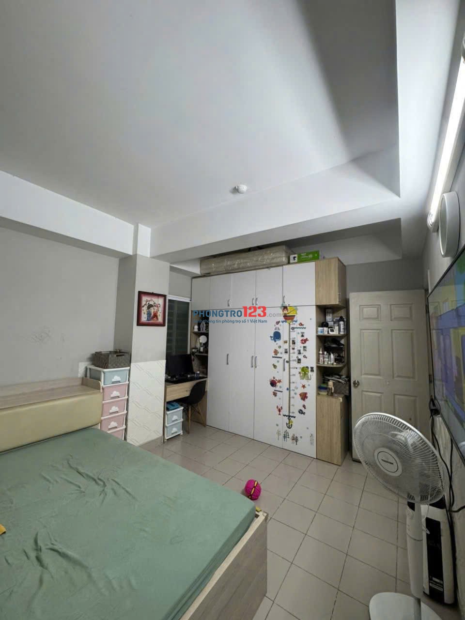 Chung cư Thái An 1, Nguyễn Văn QUá, Q12: 70m2, máy lạnh, ban công, 7,5tr, Nhà mới