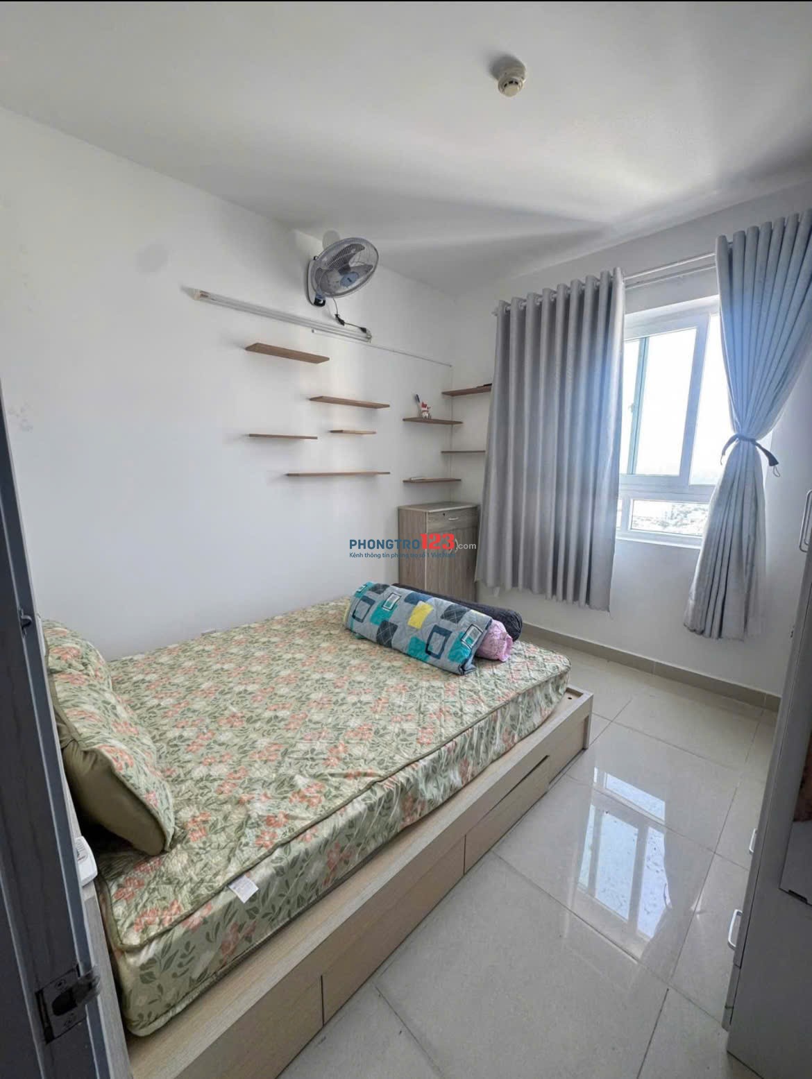 Giá 12tr5/th, Chung cư Mỹ Phước, Bùi Hữu Nghĩa, BT: 2p ngủ, 12,5triệu, Full NT, 90m2.