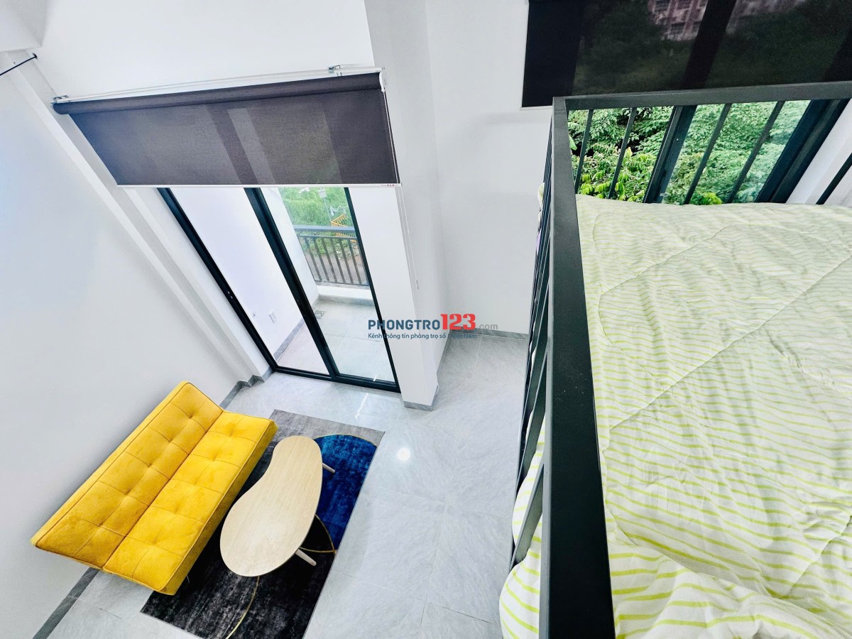 Cho thuê phòng gác sinh viên ban công máy giặt riêng KDC yên tĩnh