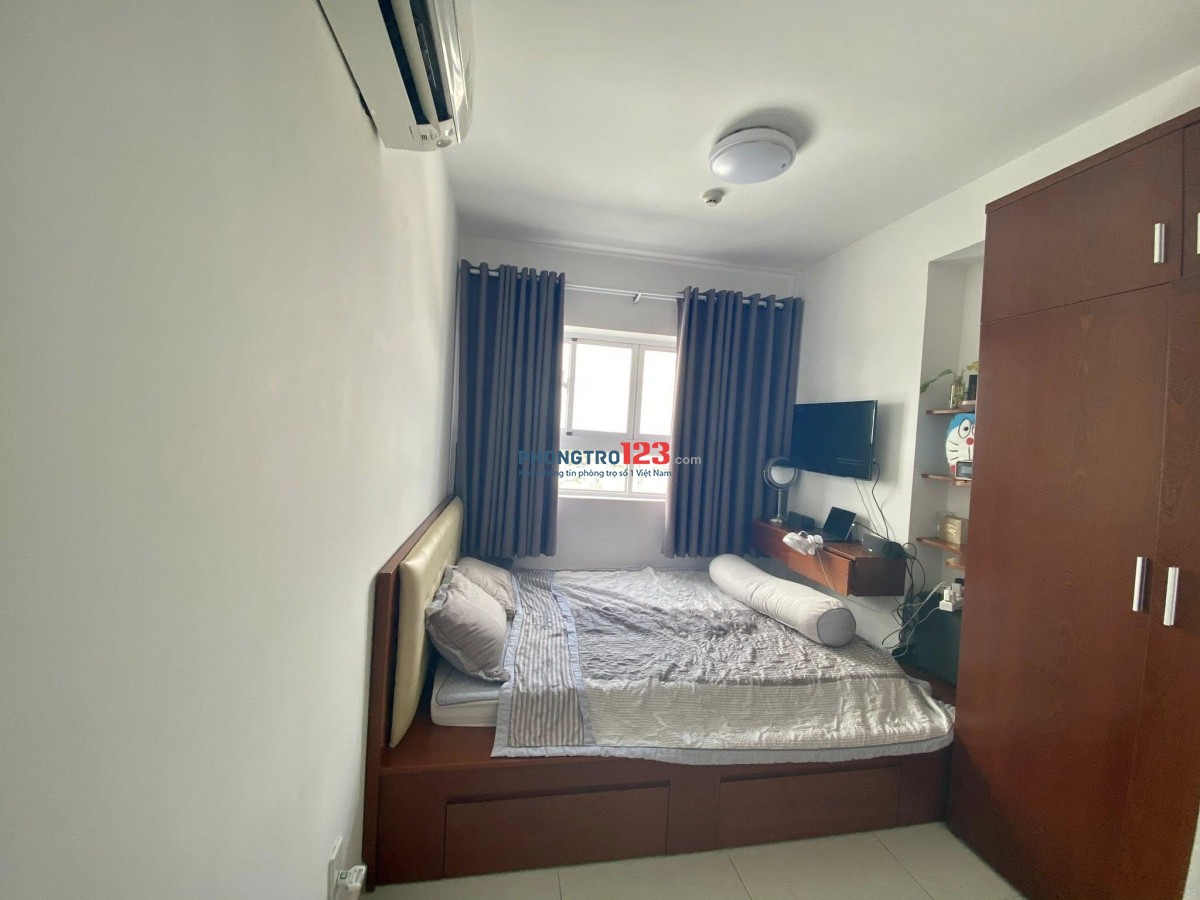 Chung Cư 8X plus Đường Trường Chinh căn 2p ngủ, ban công,nội thất giá 8,5tr/th