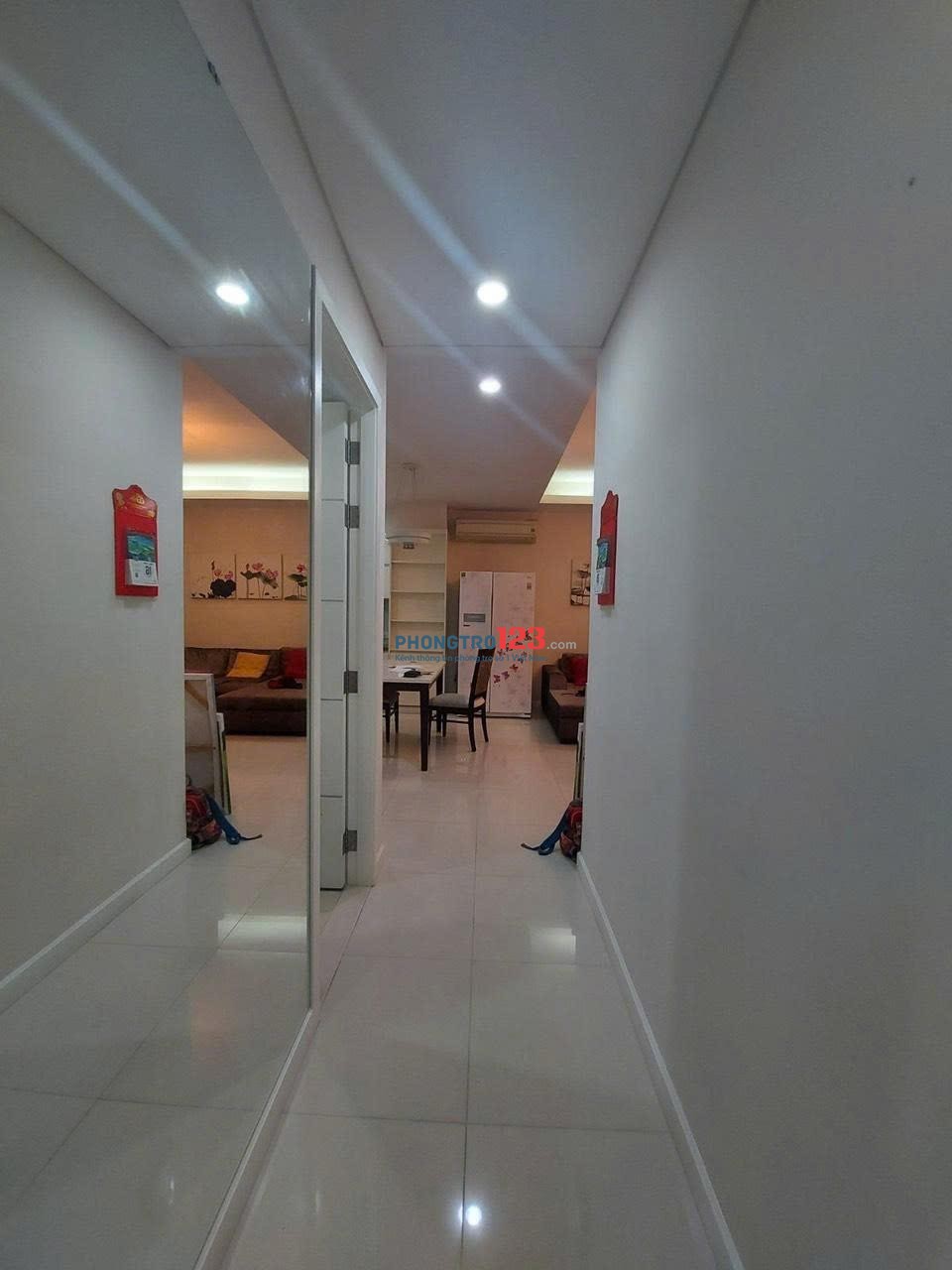 Căn hộ nội thất cao cấp 2p ngủ Chung cư Thái AN giá 8tr/th