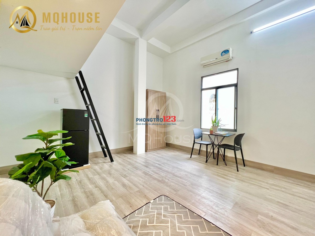 Phòng cho thuê full nội thất, gác cao 1m8, gần Sân bay Tân Sơn Nhất, Tân Bình
