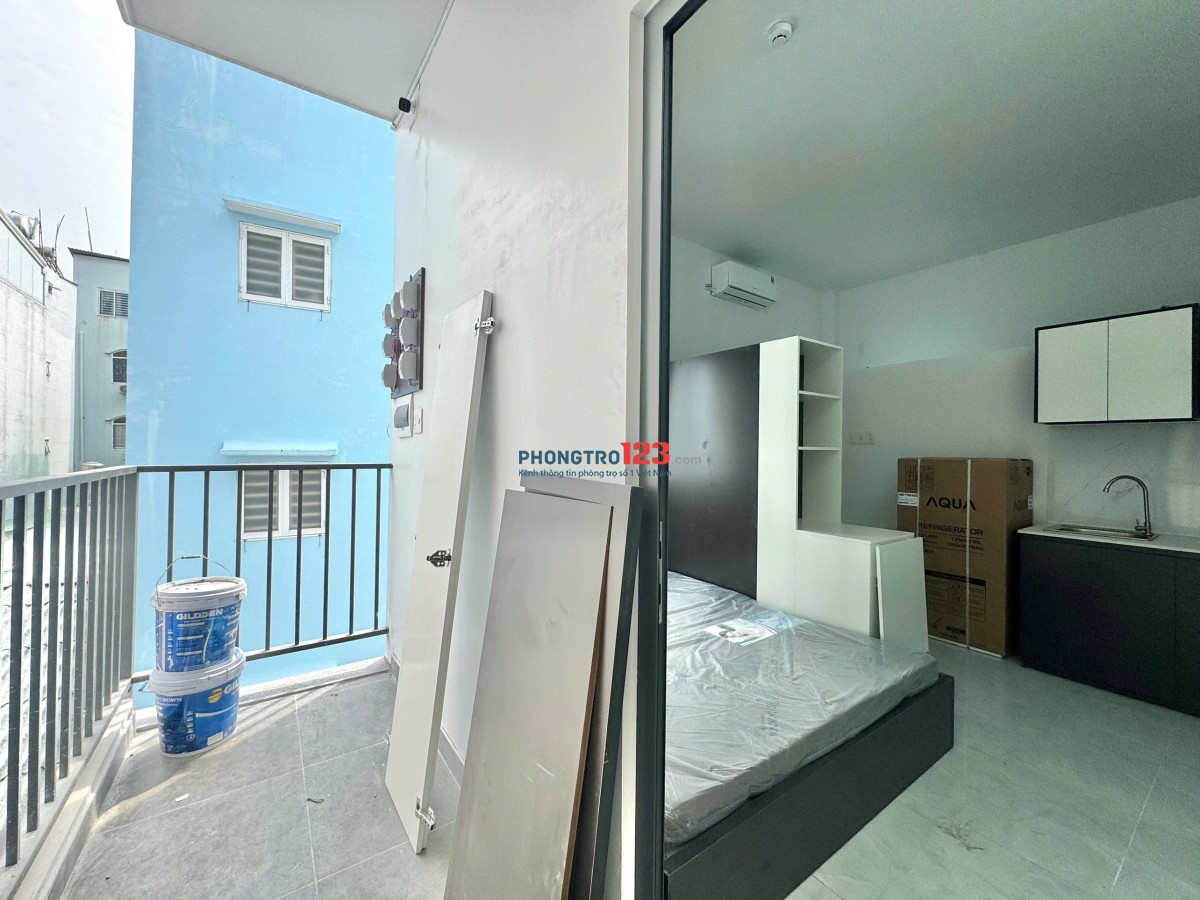 Cho thuê căn hộ Studio Ban công Q8 gần cầu chữ Y, cầu Nguyễn Văn Cừ, chợ Rạch Ông