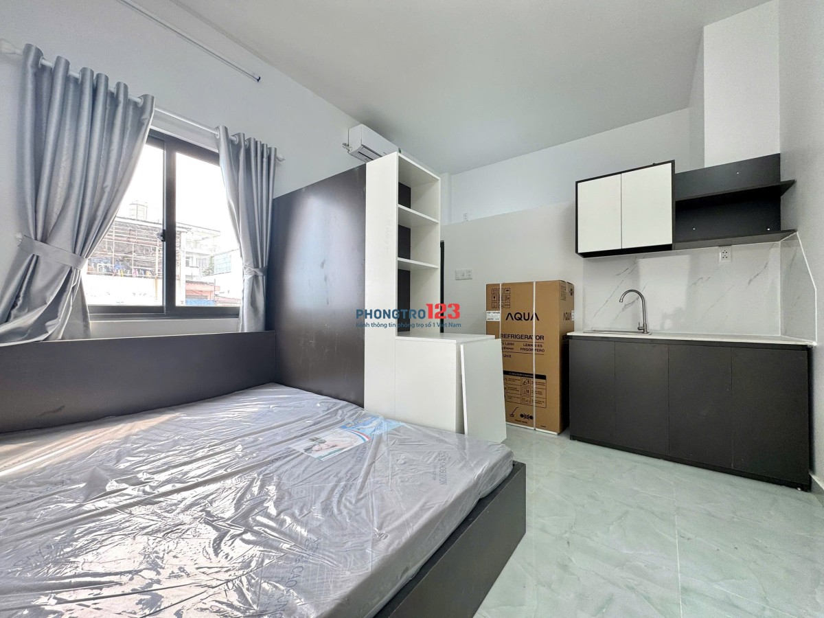 Cho thuê căn hộ Studio Ban công Q8 gần cầu chữ Y, cầu Nguyễn Văn Cừ, chợ Rạch Ông
